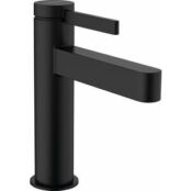 Смеситель для раковины Hansgrohe Finoris с донным клапаном, черный матовый HG76020700 фото 1