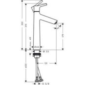 Смеситель для раковины Hansgrohe Talis S хром глянцевый (72032000) HG72032000 фото 2