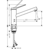 Смеситель для кухни Hansgrohe Zesis M33 хром (74802000) HG74802000 фото 2