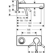 Смеситель для раковины Hansgrohe Talis S для механизма 13622180, хром (7211 HG72110000 фото 2