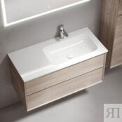 Мебель для ванной Sancos Marmi 2.0 100х45 правая, дуб галифакс натуральный