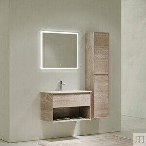Мебель для ванной Sancos Marmi 1.0 80х45 дуб галифакс натуральный