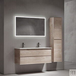 Мебель для ванной Sancos Marmi 2.0 120х45 два отверстия, дуб галифакс натур