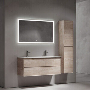 Мебель для ванной Sancos Marmi 2.0 120х45 одно отверстие, дуб галифакс нату