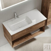 Мебель для ванной Sancos Marmi 1.0 100х45 левая, дуб чарльстон
