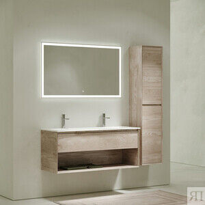 Мебель для ванной Sancos Marmi 1.0 120х45 одно отверстие, дуб галифакс нату
