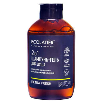 ECOLATIER Мужской шампунь и гель для душа 2 в 1 Extra Fresh 400.0