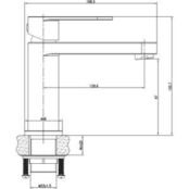 Смеситель для раковины Cersanit Elio хром (63044) 63044 фото 2