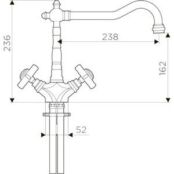 Смеситель для кухни Omoikiri Tokigawa AB античная латунь (4994257) 4994257 фото 2