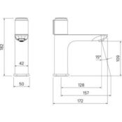 Смеситель для раковины IDDIS Slide нажимной Push Control, графит (SLIGMBTi0 SLIGMBTi01 фото 2