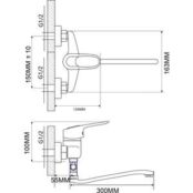 Смеситель для ванны Ammore A4040 хром A4040 фото 2