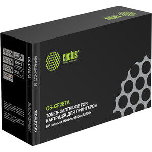 Картридж Cactus CS-CF287A black ((9000стр.) для HP LaserJet M506dn/M506n/M5