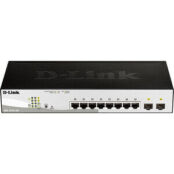 Коммутатор D-Link DGS-1210-10P/F3A 10 портов (8x 1Gbs PoE, 2x 1Gbs PoE, нас