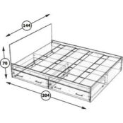 Кровать с ящиками СВК Стандарт 160х200 белый (1024230) 1024230 фото 3