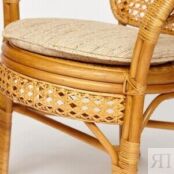 Террасный комплект (стол со стеклом + 2 кресла) TetChair Pelangi ротанг Hon