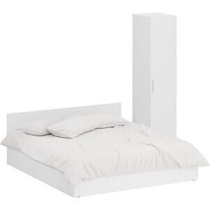 Комплект мебели СВК Стандарт кровать 180х200, пенал 45х52х200, белый (10242