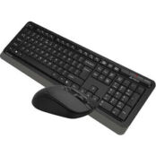 Клавиатура + мышь A4Tech Fstyler FG1012 клав:черный/серый мышь:черный USB б