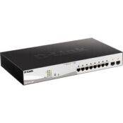 Коммутатор D-Link DGS-1210-10MP/FL1A 10 портов (8x 1Gbs PoE, 2x 1Gbs SFP, н