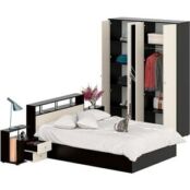 Комплект мебели СВК Камелия спальня № 1 кровать 140х200, две тумбы, шкаф 16