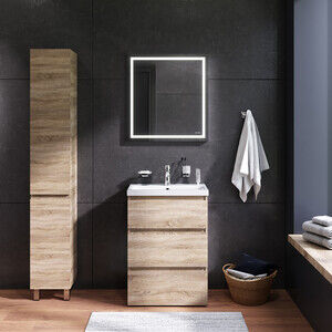 Мебель для ванной Am.Pm Gem S 60 напольная с раковиной, зеркалом и аксессуа