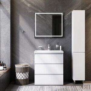 Мебель для ванной Am.Pm Gem S 75 напольная с раковиной, зеркалом и аксессуа