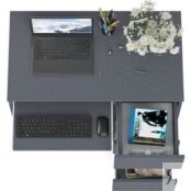 Стол компьютерный СВК Мори МС-6 правый, цвет графит (1025946)