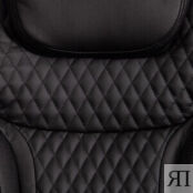 Кресло TetChair Trust (max) кож/зам черный/черный стеганный/черный, 36-6/36