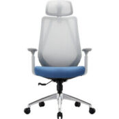 Офисное кресло Chairman CH580 серый пластик, серый/голубой (00-07131366)