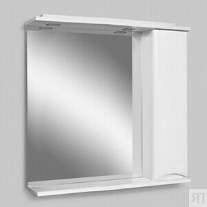 Зеркало-шкаф Am.Pm Like 80 правый, с подсветкой, белый глянец (M80MPR0801WG