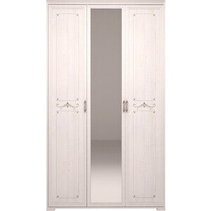 Шкаф для платья и белья 3-х дверный Арника Афродита 06 с зеркалом лиственни