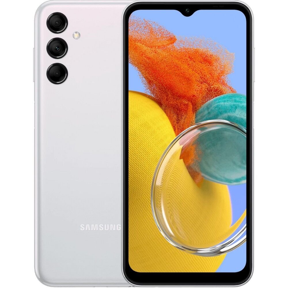 Смартфон Samsung Galaxy M14 64Gb, серебристый (РСТ) SM-M146BZSUCAU фото 1