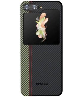 Чехол-накладка Pitaka Fusion Weaving MagEZ 3 для Galaxy Z Flip5, арамид (ке