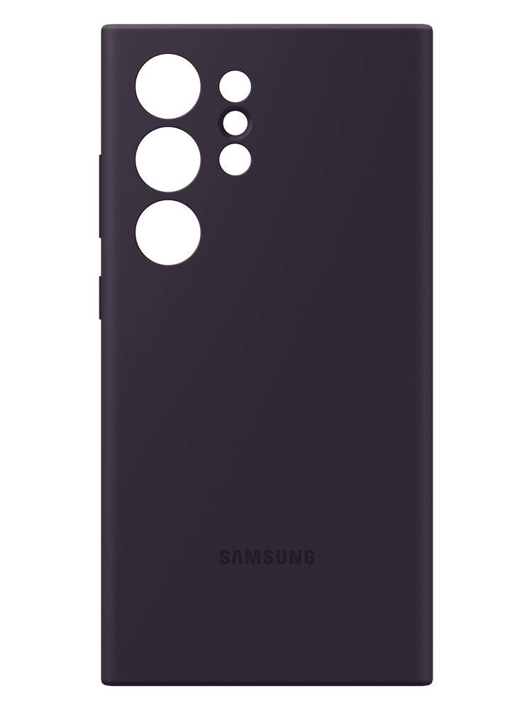 Чехол-накладка Samsung Silicone Case для Galaxy S24 Ultra, силикон, темно-ф EF-PS928TEEGRU фото 1