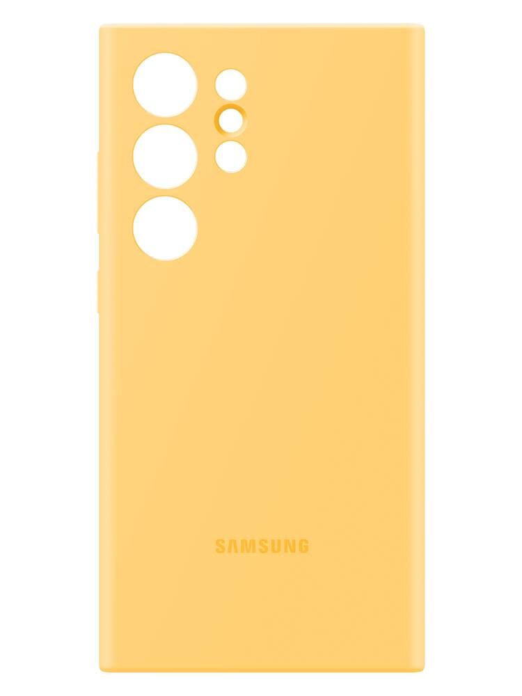 Чехол-накладка Samsung Silicone Case для Galaxy S24 Ultra, силикон, желтый EF-PS928TYEGRU фото 1