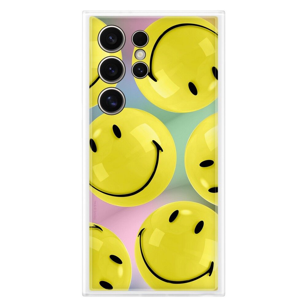 Чехол-накладка Samsung Flipsuit Smiley Prin для Galaxy S24 Ultra, поликарбо EF-MS928CYEGRU фото 1