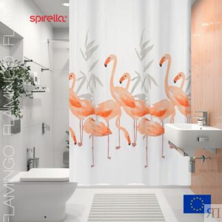 Штора для ванной комнаты Spirella Flamingo