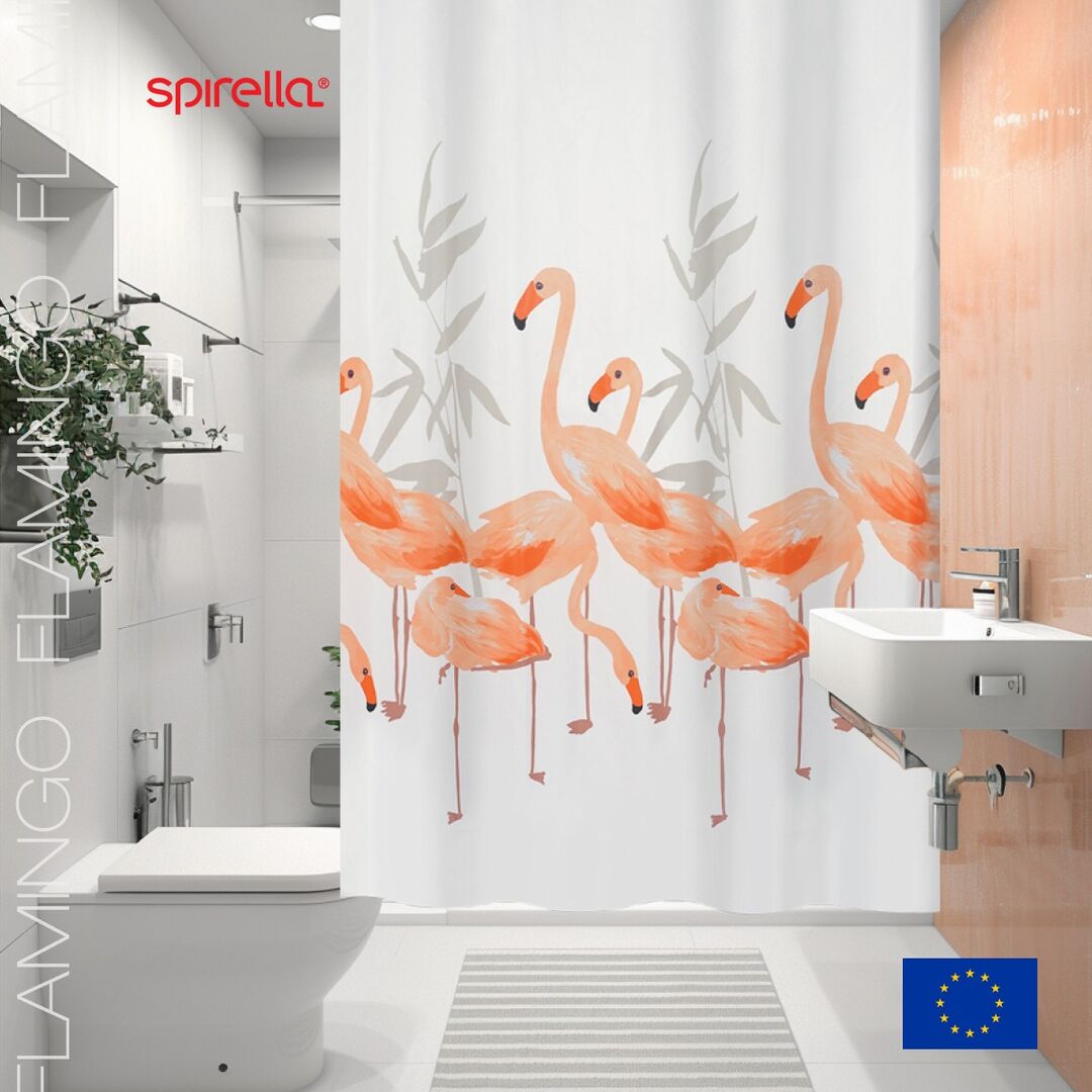 Штора для ванной комнаты Spirella Flamingo 1016355 фото 1