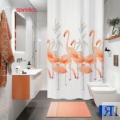 Штора для ванной комнаты Spirella Flamingo 1016355 фото 2