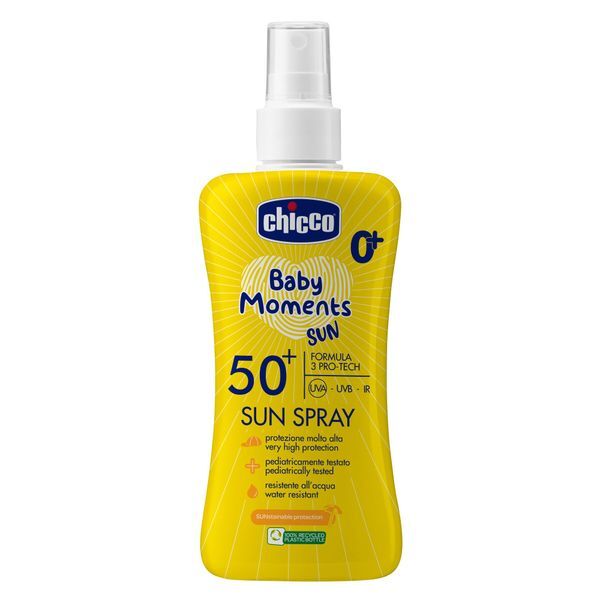 Спрей солнцезащитный для детей с 0 лет SPF50+ Baby Moments Chicco/Чикко фл.
