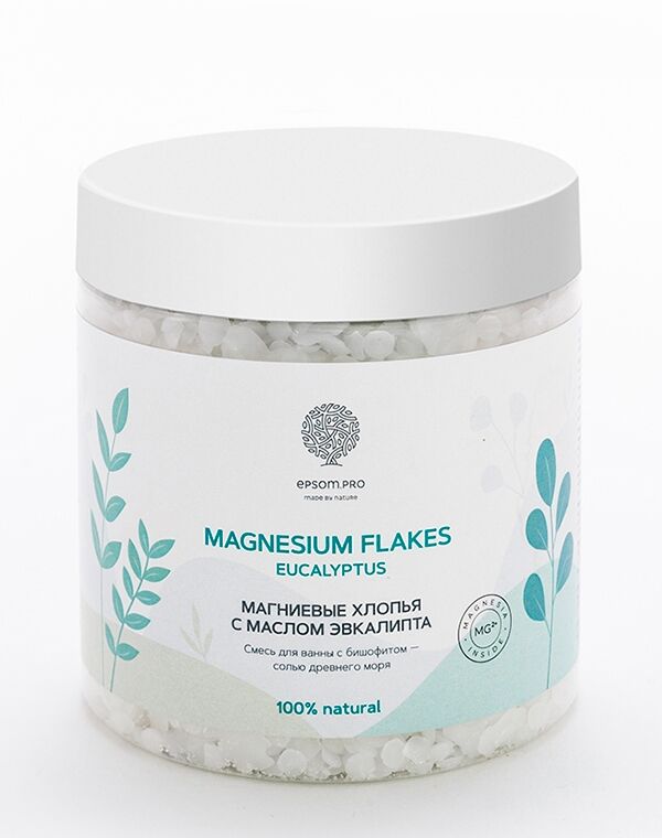 Магниевые хлопья с маслом эвкалипта "Magnesium flakes Eucalyptus" 400 г 1171025 фото 1