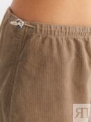 Вельветовые брюки-джоггеры на кулиске из хлопка Zolla