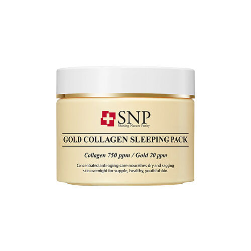 SNP Маска для лица ночная с золотом и коллагеном Gold Collagen Sleeping Pac