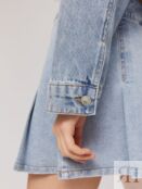 Короткая джинсовая куртка оверсайз с рваным эффектом Zolla