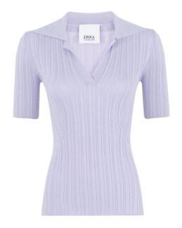 Топ из вискозы Erika Cavallini P4SA03 фиолетовый l