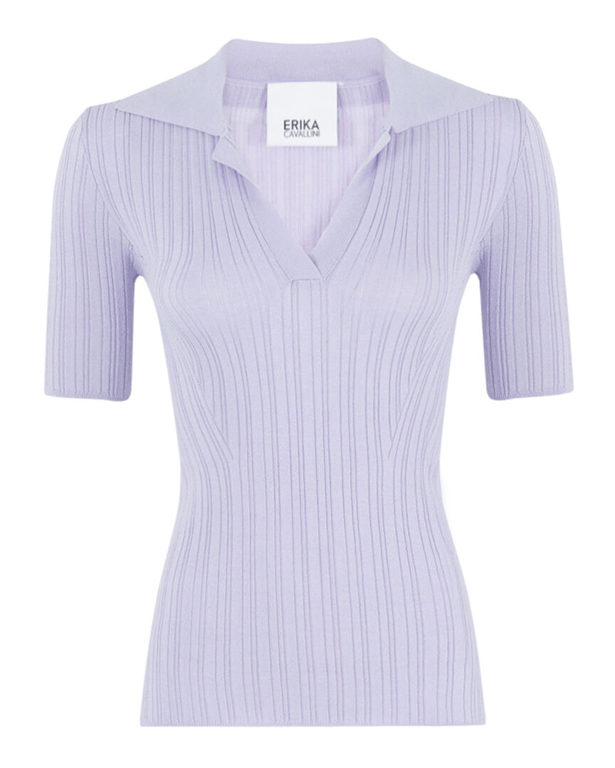 Топ из вискозы Erika Cavallini P4SA03 фиолетовый l P4SA03 фото 1