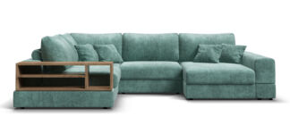 П-образный диван-кровать BOSS MODOOL шенилл Gloss минт