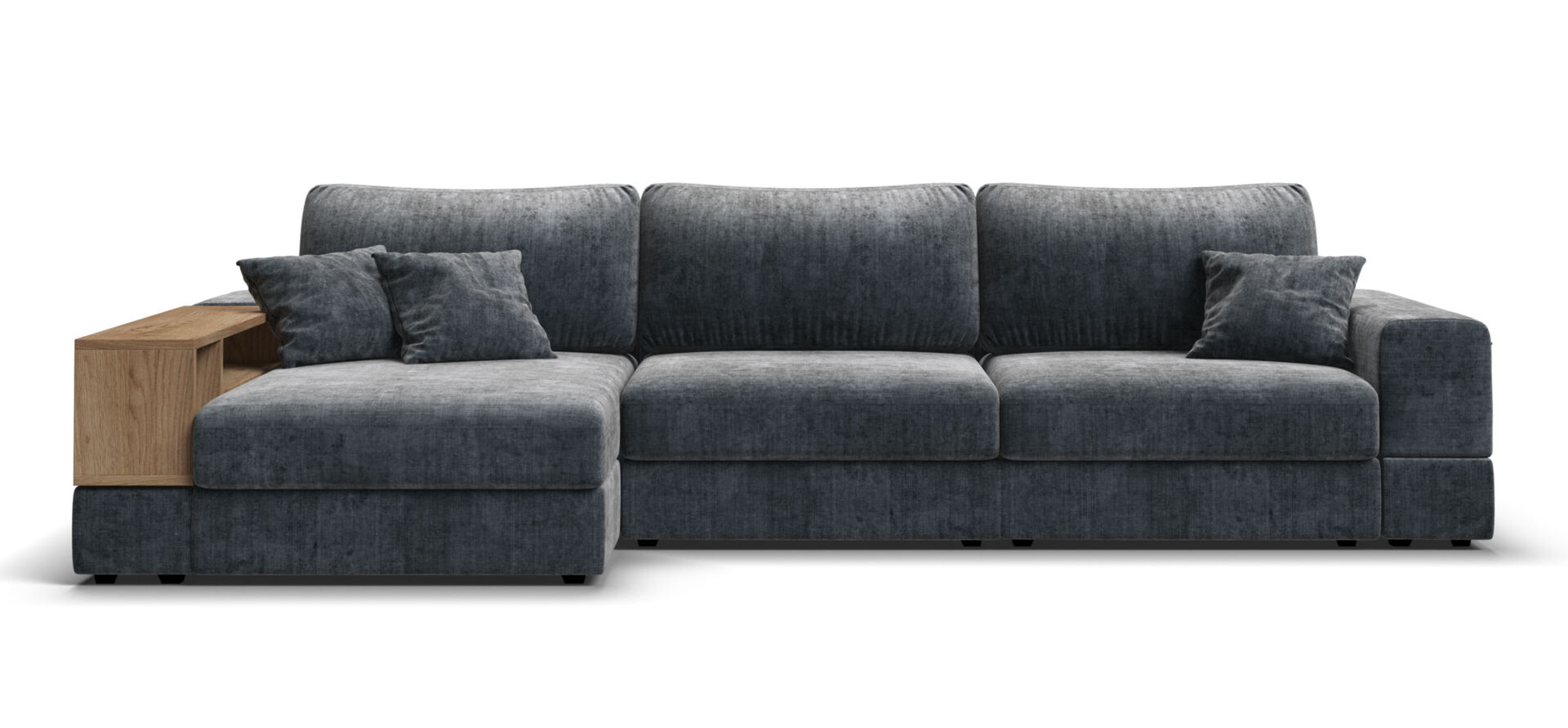Угловой диван-кровать BOSS MODOOL XL шенилл Gloss карбон