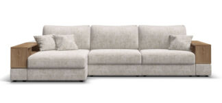 Угловой диван-кровать BOSS MODOOL XL шенилл IQ кварц