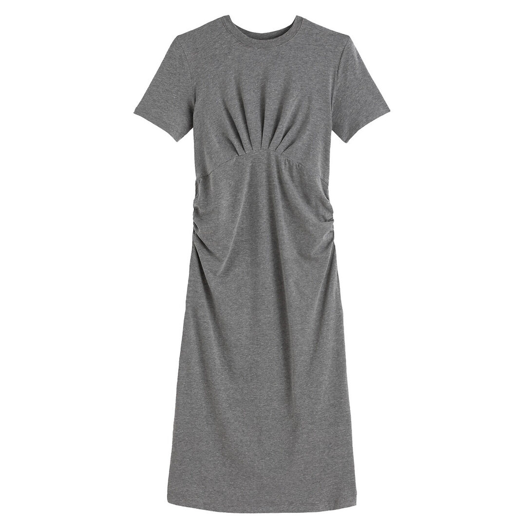 Платье Для периода беременности прямое короткие рукава M серый