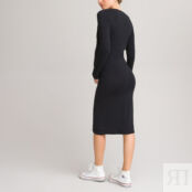 Платье Для периода беременности из трикотажа в форме с запахом S черный